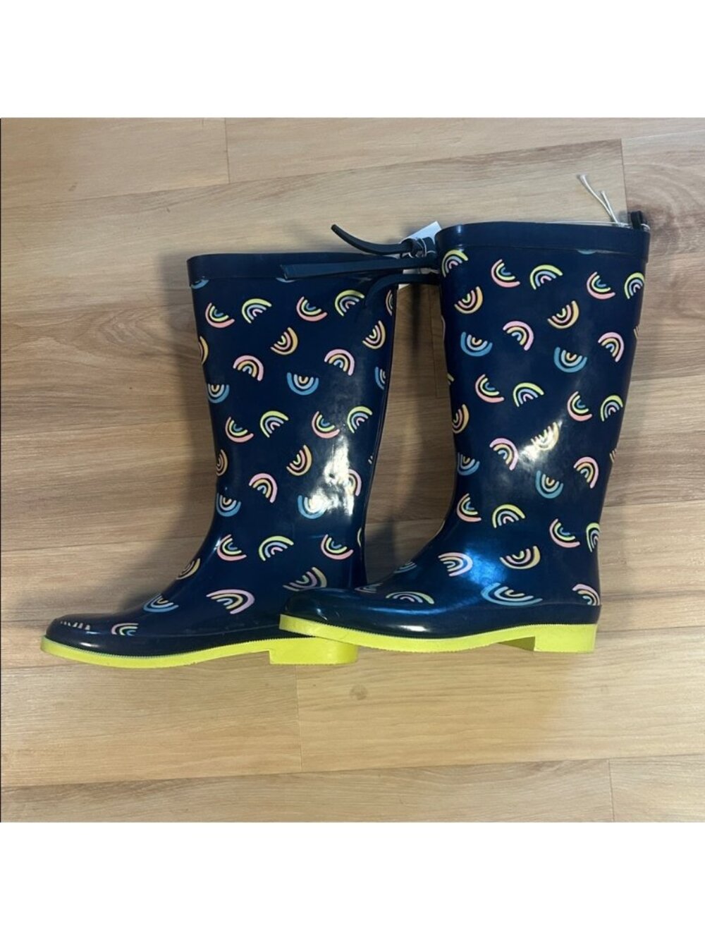 Rainbow Rain Boots